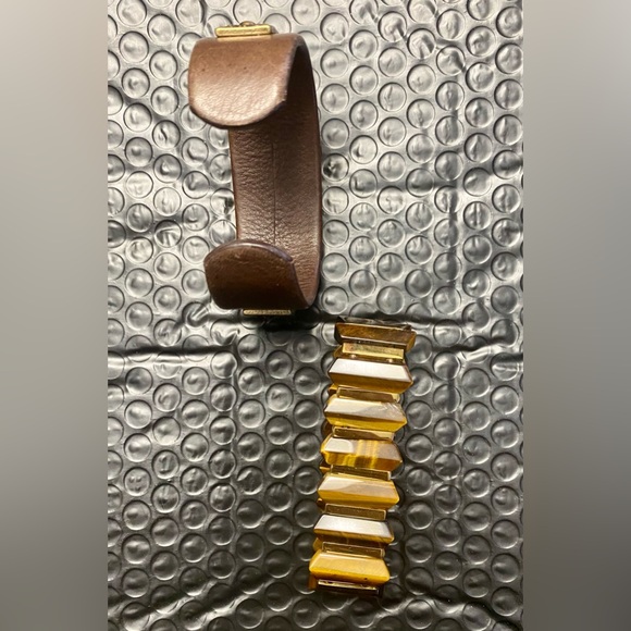 Rustic Cuff Brown & Gold Bracelet Bundle - Picture 7 of 8